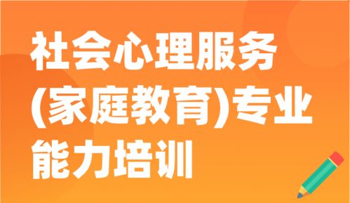 構(gòu)建和諧社會的基石 社會心理服務(wù)與家庭教育的專業(yè)能力提升